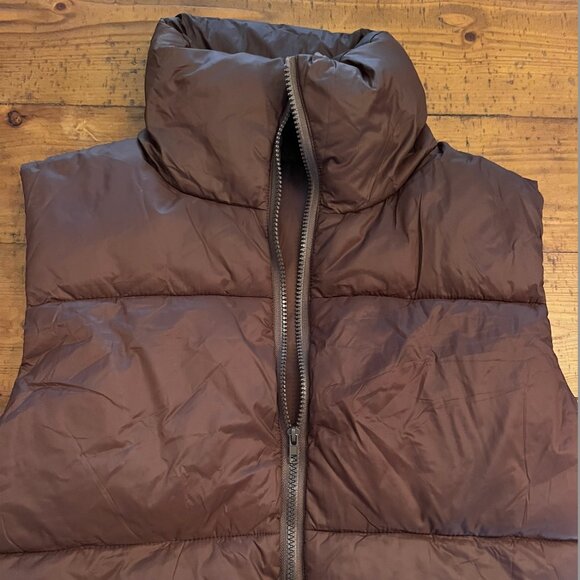 Brown Puffer Vest – Size M - Picture 1 of 6